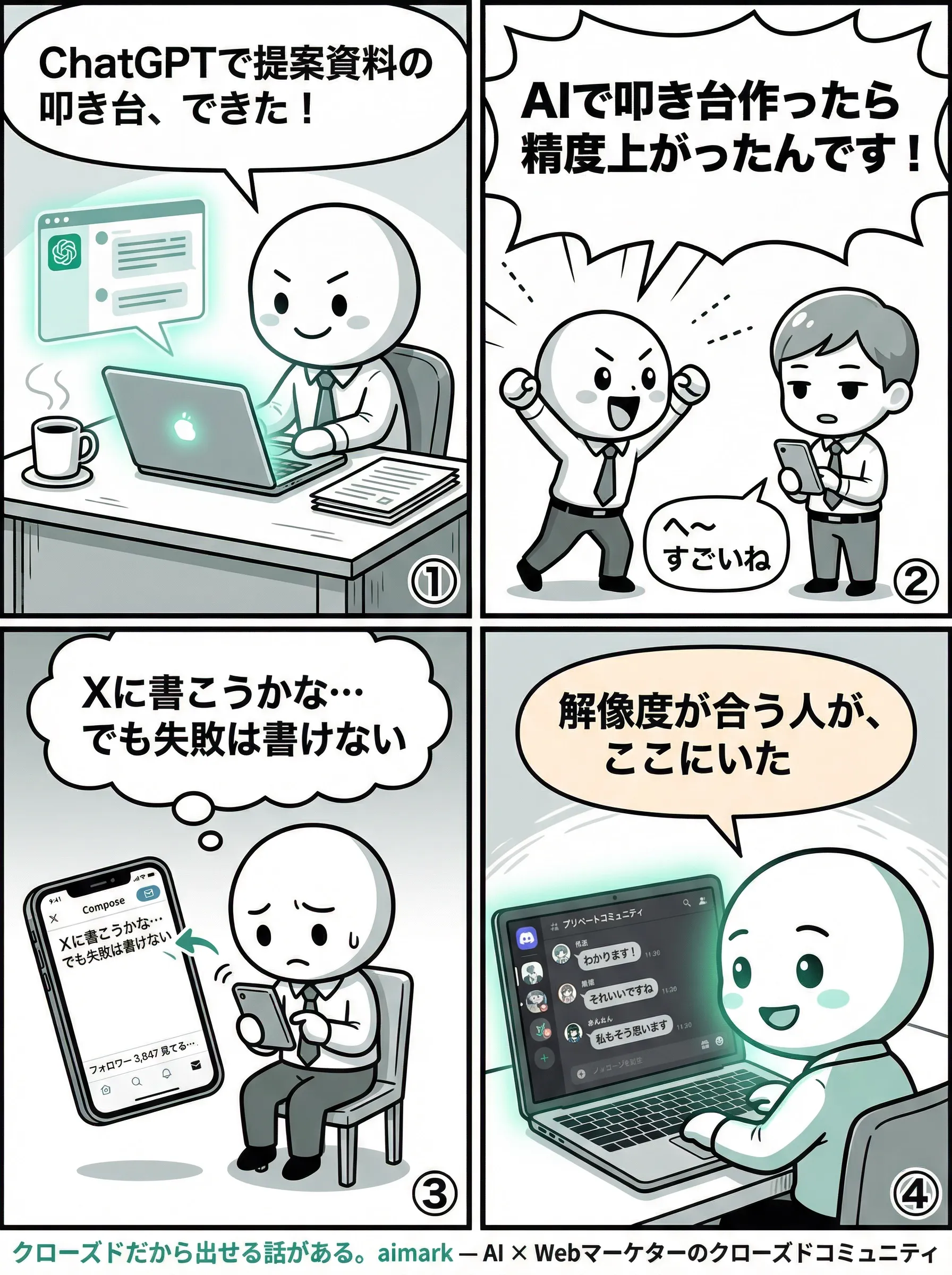 4コマ漫画 第1話