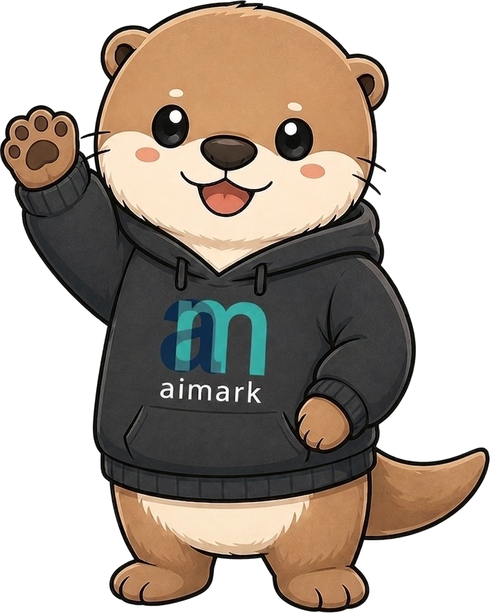 手を振るカワウソのAIMA