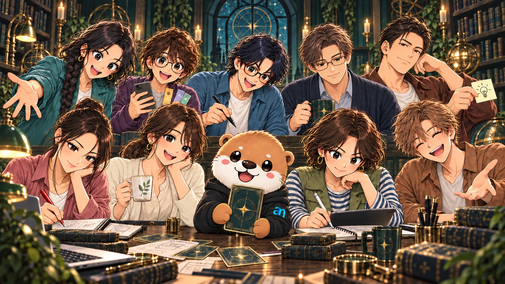 現在のAI活用キャラ診断に登場する9人のキャラクターとAIMA